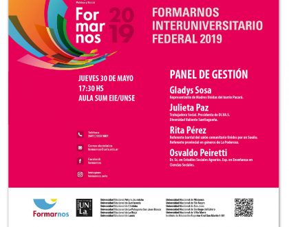 Formarnos 2019 Panel de Gestión