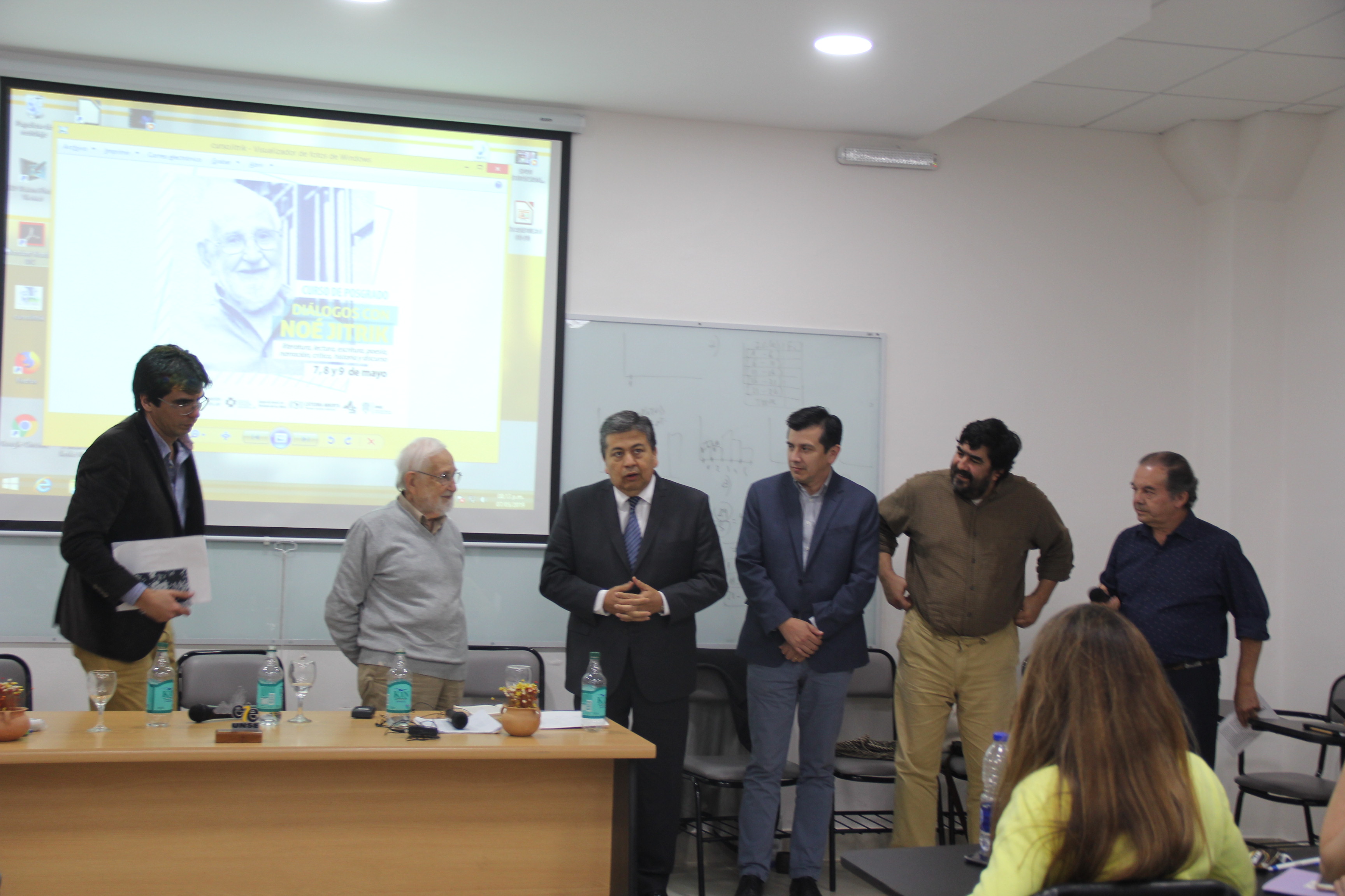 El rector de la UNSE realizó la apertura del curso de posgrado que dicta Noé Jitrik