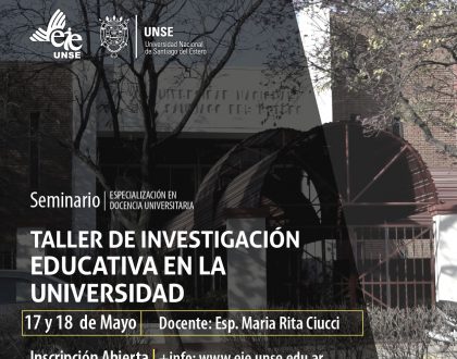 La Esp. Ciucci dictará el taller “Investigación Educativa en la Universidad”﻿