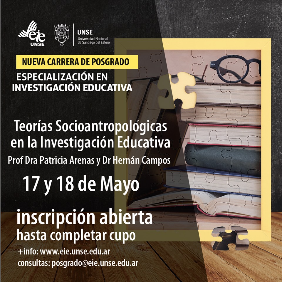 Siguen abiertas las inscripciones a la Especialización en Investigación Educativa.