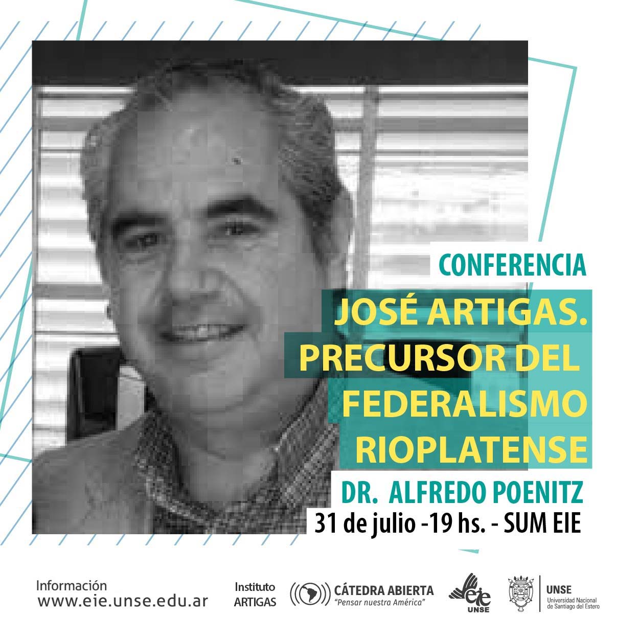 Alfredo Poenitz dará una conferencia en la EIE-UNSE