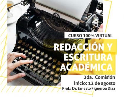 Inscriben al curso virtual "Redacción y escritura académica"