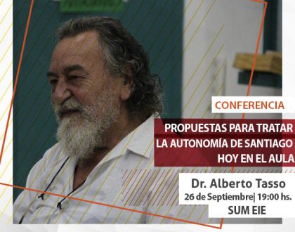 ﻿El Dr. Alberto Tasso brindará herramientas para tratar la autonomía provincial en el aula