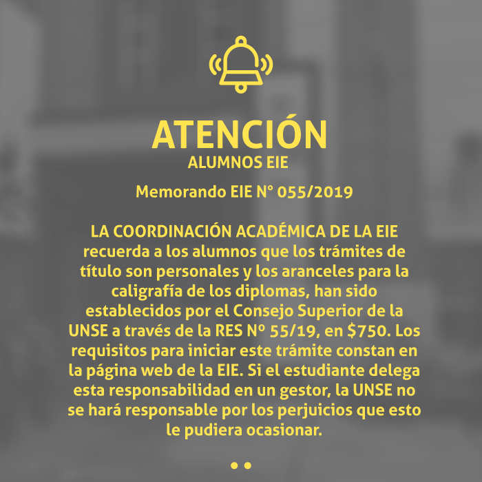 Importante: Trámites de título y aranceles