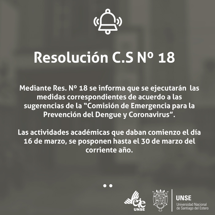 Resolución C.S Nº 18