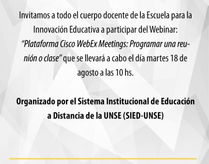 El SIED brindará una capacitación para docentes