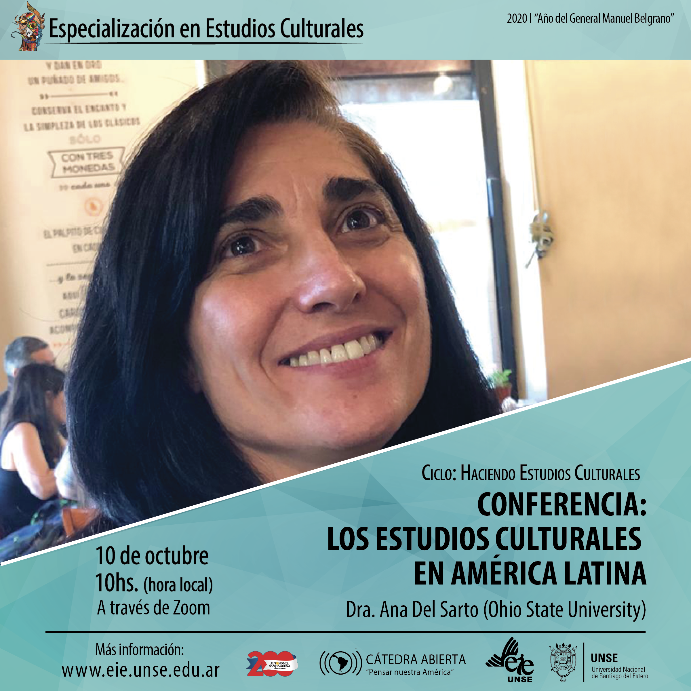 La Dra. Ana del Sarto en el ciclo de conferencias sobre Estudios Culturales en América Latina