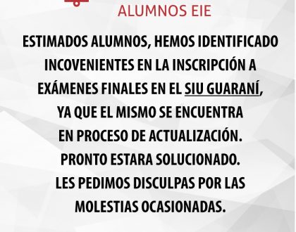 Comunicado para alumnos de grado