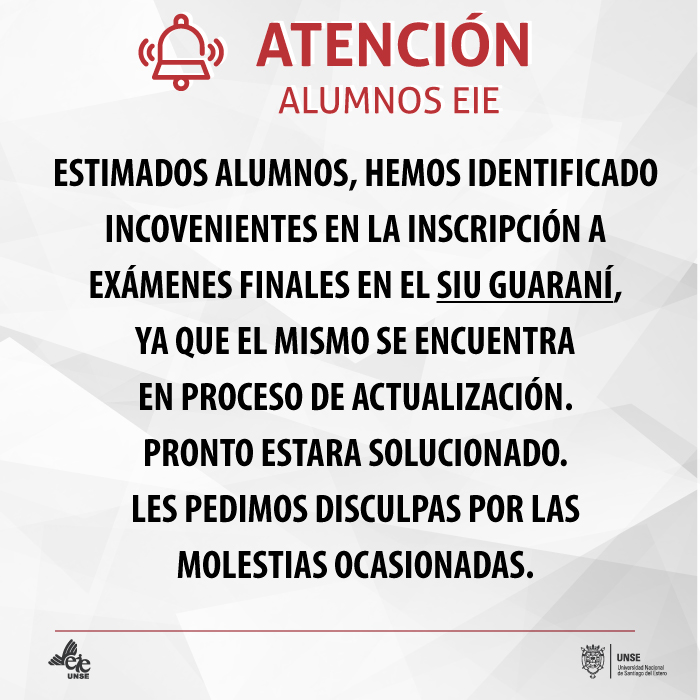 Comunicado para alumnos de grado