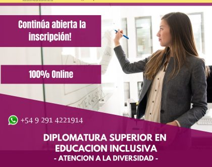 Inscripciones Abiertas - 100% Online