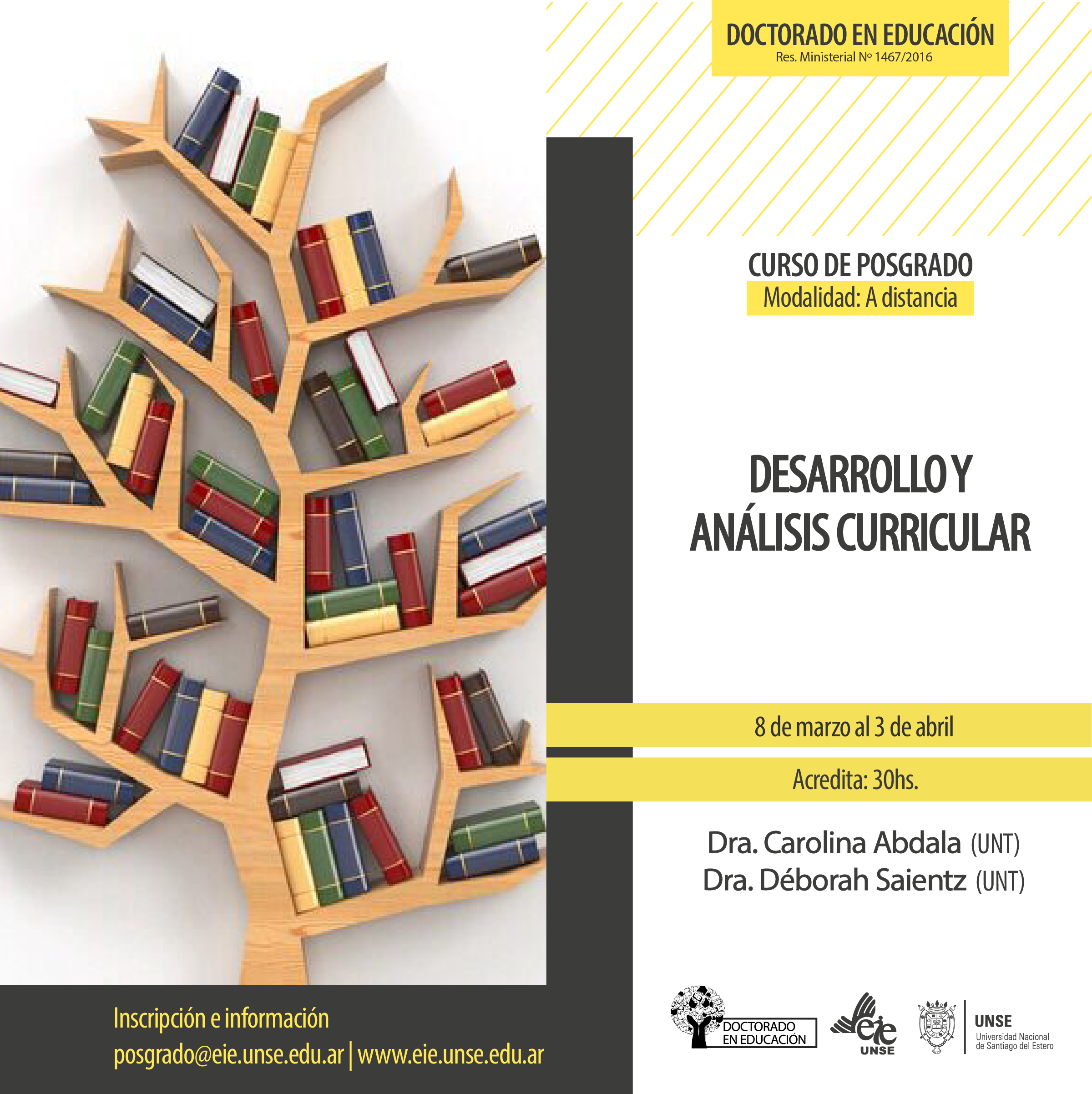 Curso de posgrado "Desarrollo y Análisis Curricular"