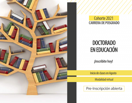 Pre-inscripción abierta al Doctorado en Educación - Cohorte 2021