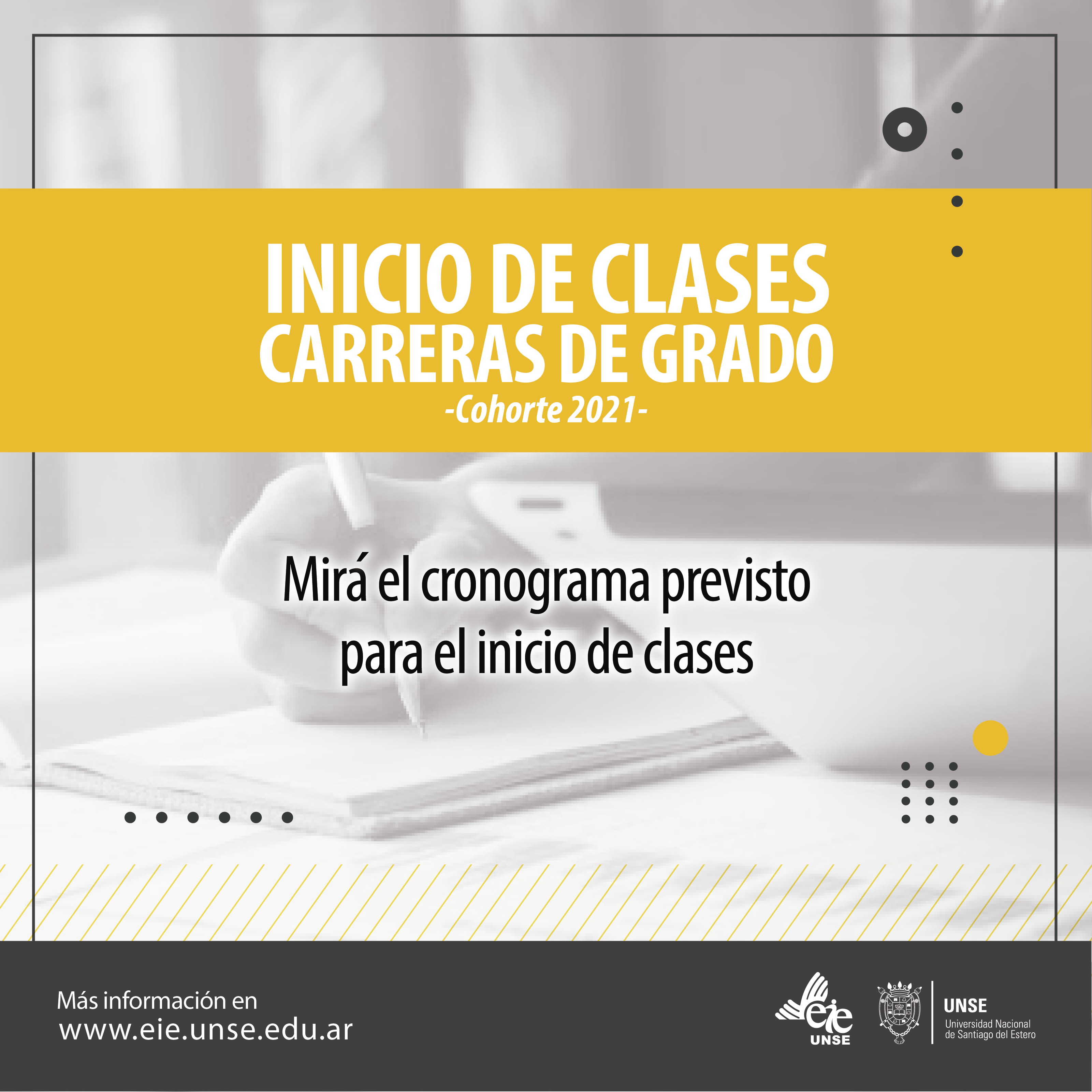 CRONOGRAMA DE INICIO DE CLASES DE LAS CARRERAS DE GRADO - COHORTE 2021
