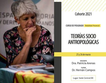 Inscriben al curso "Teorías Socio Antropológicas"