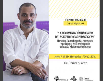El Dr. Daniel Suárez dictará un curso de posgrado durante el mes de abril