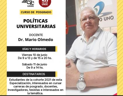 Curso de Posgrado: Políticas Universitarias