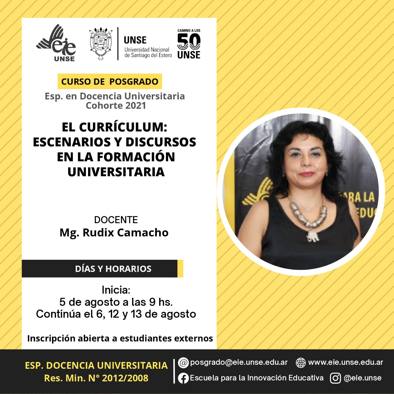 Seminario “El currículum: escenarios y discursos en la formación universitaria”