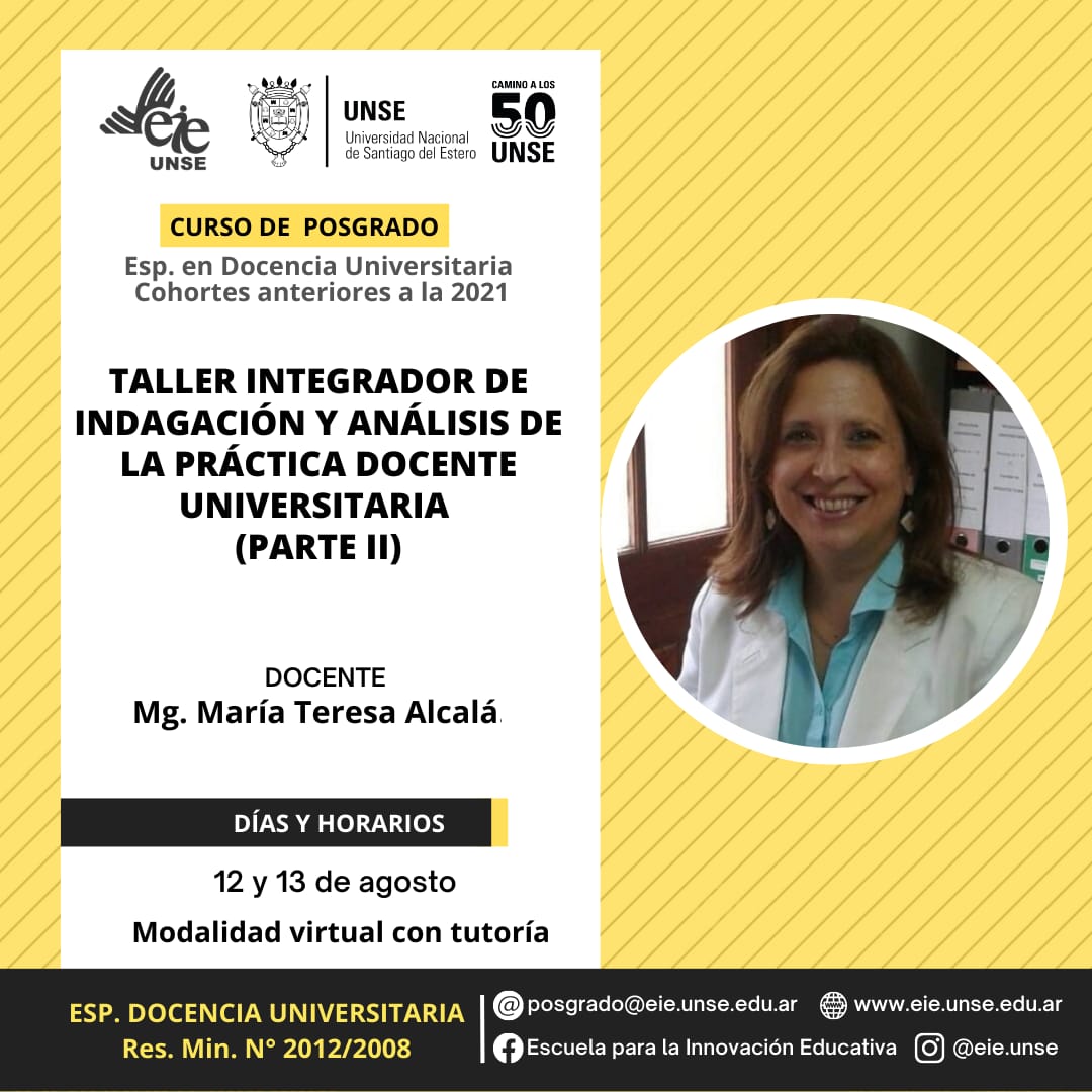 Taller Integrador de Indagación y Análisis de la Práctica Docente Universitaria-parte II