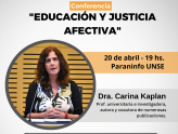 Conferencia "Educación y Justicia Afectiva"