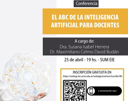 Conferencia "El abc de la inteligencia artificial para docentes"