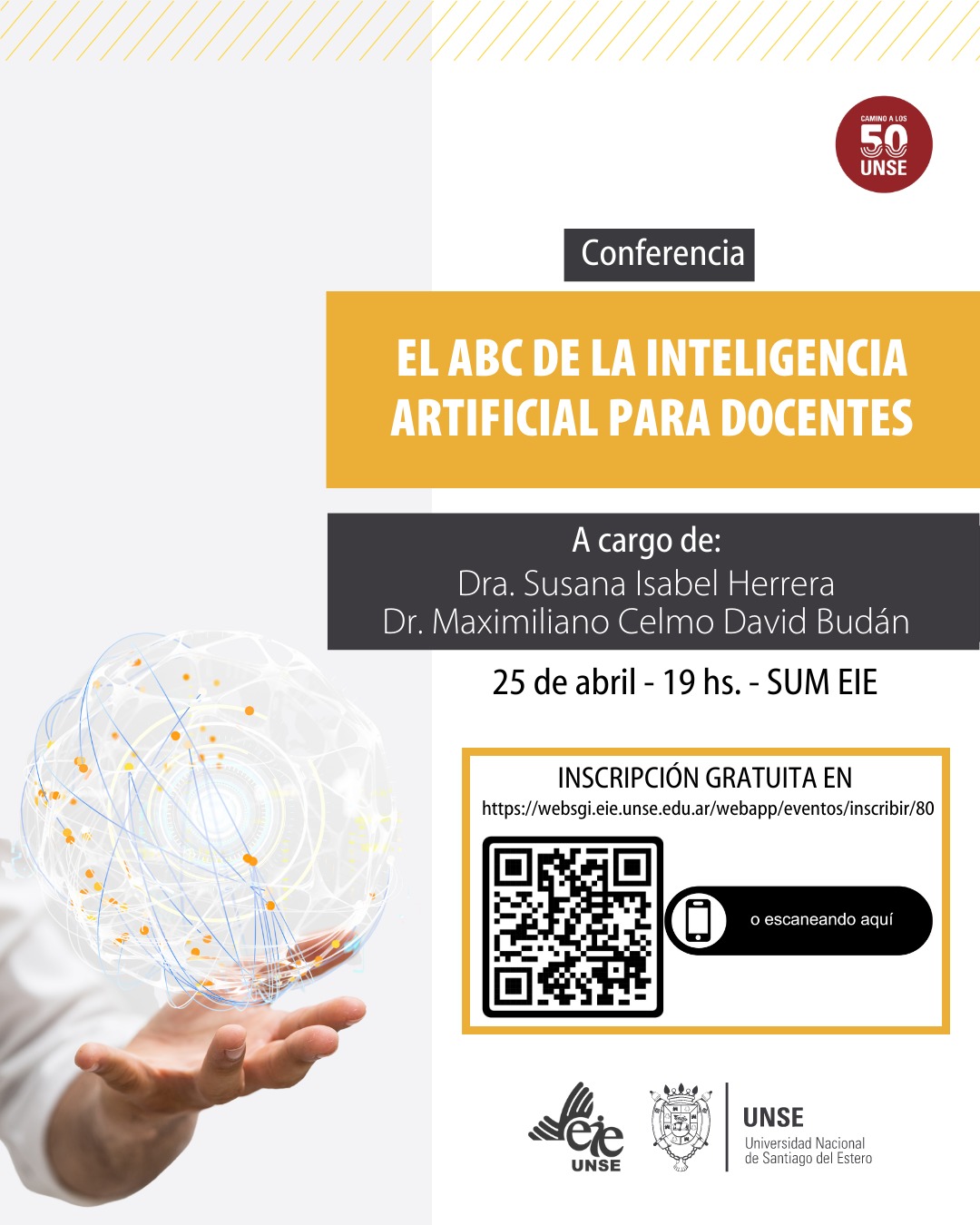 Conferencia «El abc de la inteligencia artificial para docentes» EIE