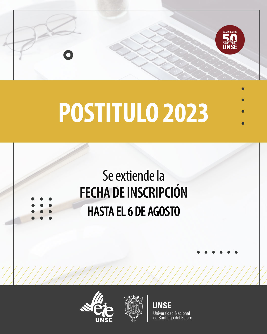 Alargamos el plazo de inscripción a los postítulos!