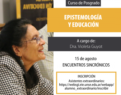 Curso de posgrado virtual «Epistemología y educación»