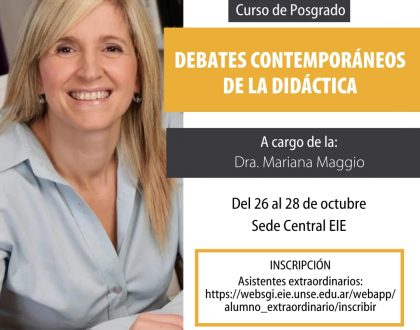 La Dra. Maggio dictará el curso "Debates Contemporáneos de la Didáctica"