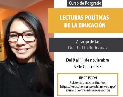 Curso de Posgrado "Lecturas políticas de la educación"