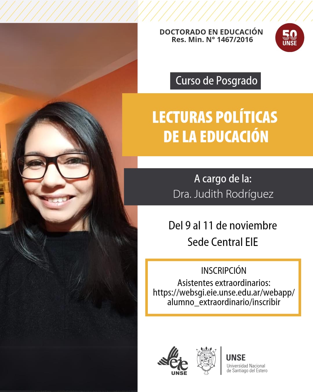 Curso de Posgrado "Lecturas políticas de la educación"