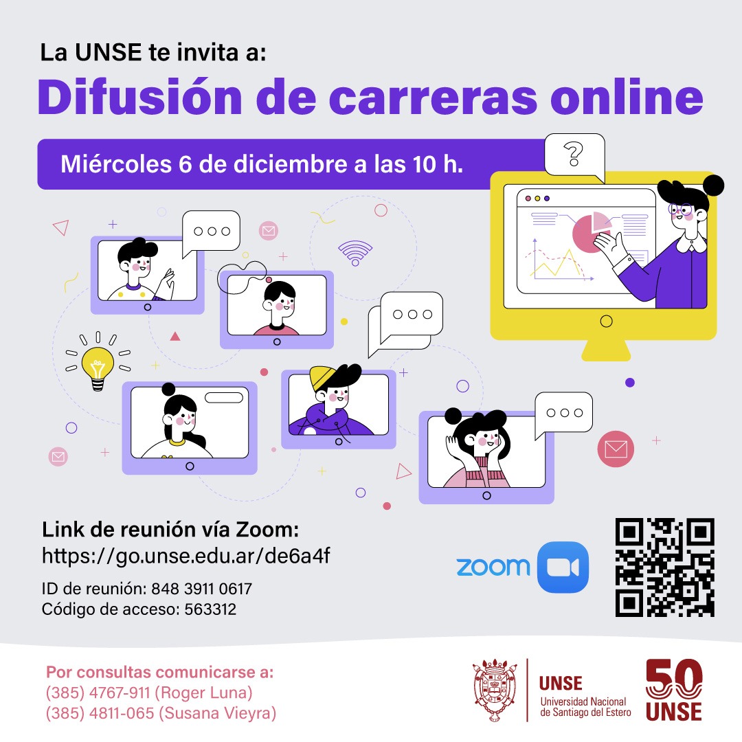 Difusión de carreras online!