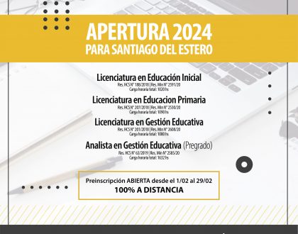 Se abren las preinscripciones a las carreras de grado y pregrado en la EIE - 2024