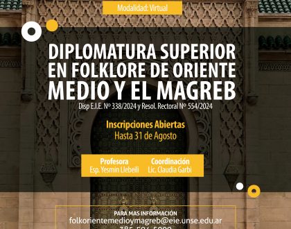 Diplomatura Sup. en folklore de Oriente Medio y el Magreb
