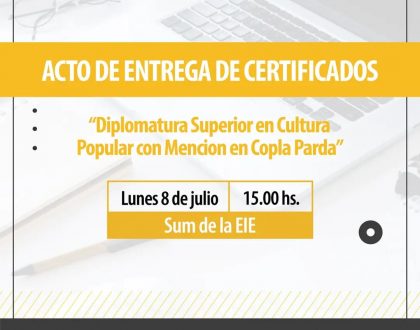 Acto de Entrega de Certificados