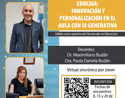Curso de posgrado «EducaIA: Innovación y Personalización en el Aula con IA Generativa»