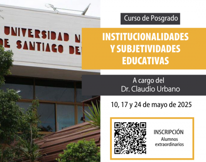 Curso "Institucionalidades y subjetividades educativas"